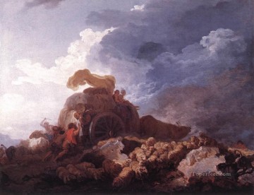  Honore Oil Painting - The Storm Jean Honore Fragonard